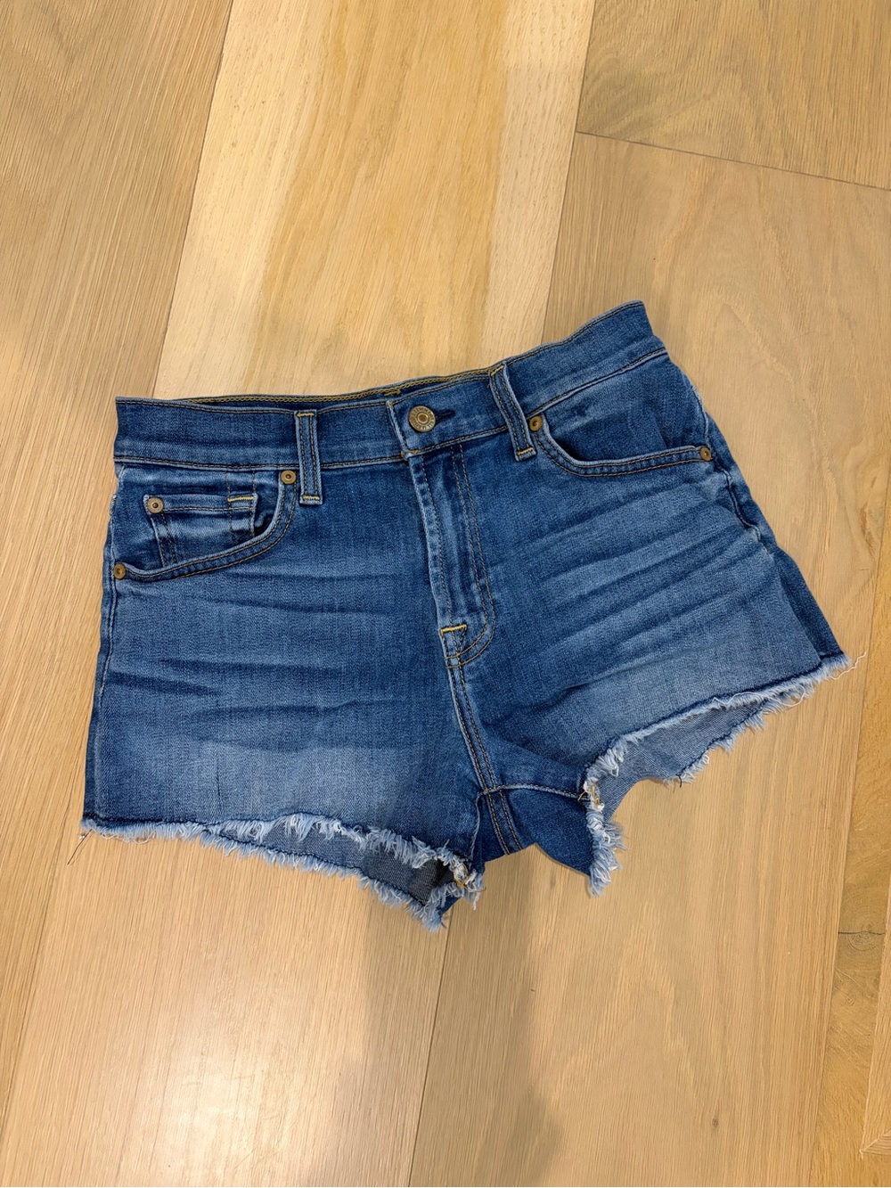 AG Denim Frayed Hem Women's Shorts